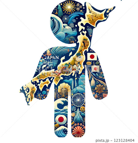 日本列島 123128404