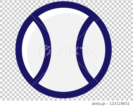 Simple baseball ball icon / vector illustration material (transparent background) Simple baseball ball icon / vector illustration material (transparent background) 123128652