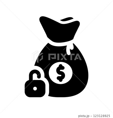 A simple vector icon representing blocked account 123128925