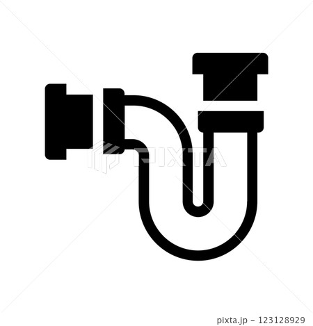 A simple vector icon representing water supply 123128929