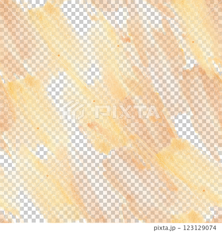Watercolor seamless pattern with soft beige and terracotta brush strokes isolated. Hand painted artistic repeat texture for sunny wrapping paper, summer textile prints, digital backgrounds. 123129074