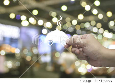 Food delivery online service concept 123129095