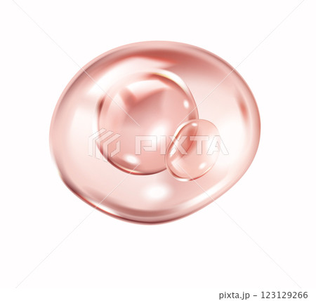 Pink collagen molecules drifting within transparent sphere Pink collagen molecules drifting within transparent sphere 123129266