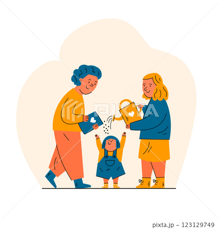 Sharing Love and Kindness Across Generations 123129749