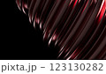 Abstract metal spirals, 3D render, smooth reflective surfaces, dark background 123130282