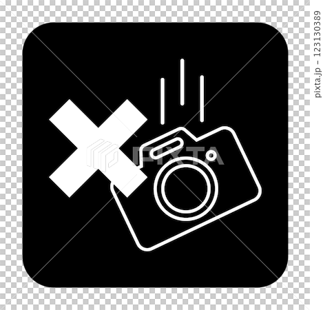 Icon illustration to prevent camera from falling 123130389