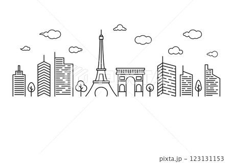 paris skyline drawing paris skyline drawing 123131153