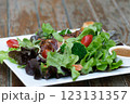 Grilled chicken salad with vegetables 123131357