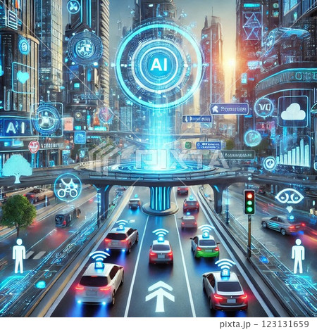 サイバーネットワークに包まれた都市空間 サイバーネットワークに包まれた都市空間 123131659