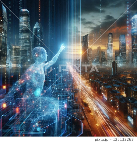 サイバー空間へと変貌する現実 サイバー空間へと変貌する現実 123132265