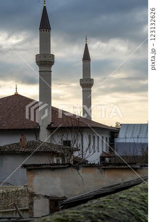 Mosque on the background of the evening sky Mosque on the background of the evening sky 123132626