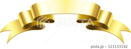 Golden, shiny ribbon gracefully waving across a white background, creating ample copy space for personalized text or design elements, perfect for celebrations and awards Golden, shiny ribbon gracefully waving across a white background, creating ample copy space for personalized text or design elements, perfect for celebrations and awards 123133192