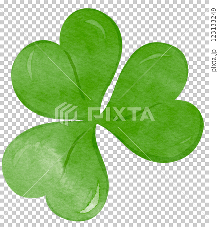 Green Shamrock 3 Leaf Cover Watercolor vibrant Green Shamrock 3 Leaf Cover Watercolor vibrant 123133249
