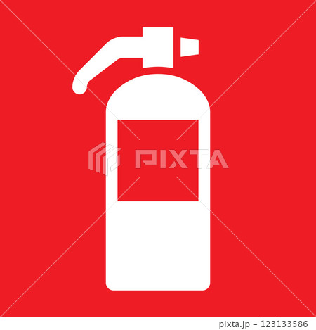 Fire extinguisher sign, extinguisher icon, fire equipment, protection concept Fire extinguisher sign, extinguisher icon, fire equipment, protection concept 123133586