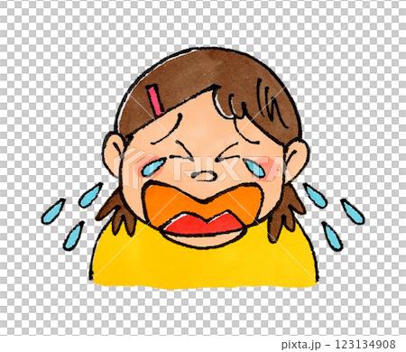 Crying girl 123134908