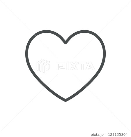 Heart Suit Icon. Thin Line Symbol of Heart Playing Card Suit for Poker, Gambling, and Casino Games. Isolated Vector Illustration. Heart Suit Icon. Thin Line Symbol of Heart Playing Card Suit for Poker, Gambling, and Casino Games. Isolated Vector Illustration. 123135804