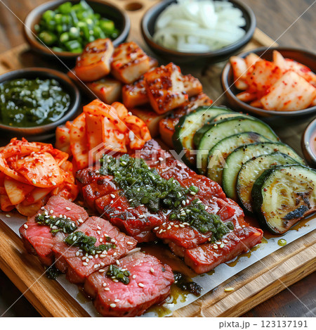 Korean BBQ Grill 123137191