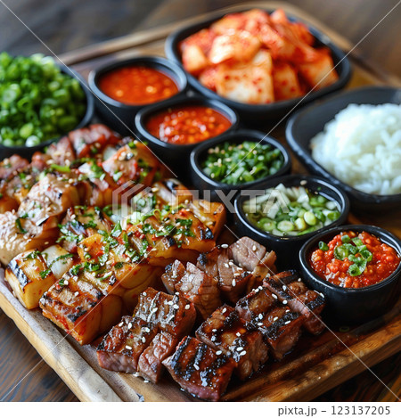 Korean BBQ Grill 123137205