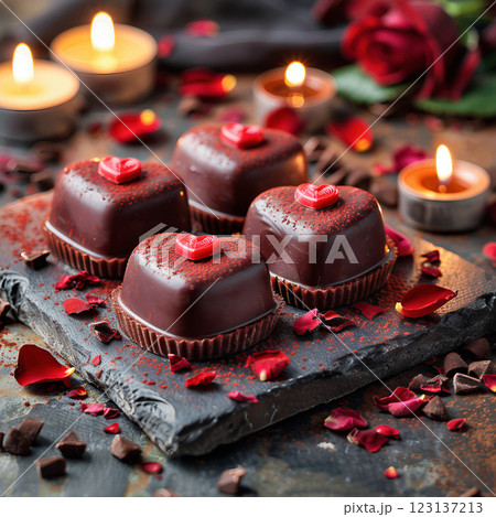 A chocolate mousse 123137213