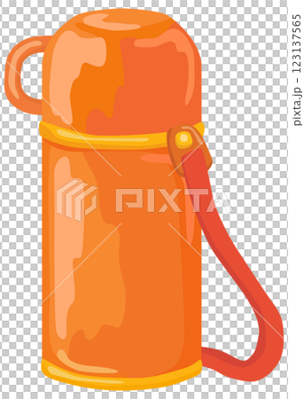 シンプルな水筒のイラスト ベクター素材 123137565