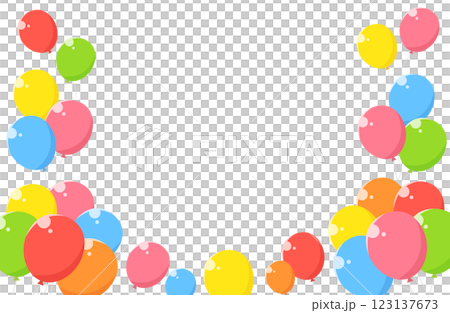 Balloons bunch illustration background 123137673