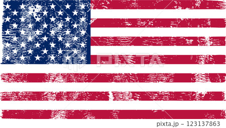 Grunge Flag of the USA. Vector illustration Grunge Flag of the USA. Vector illustration 123137863