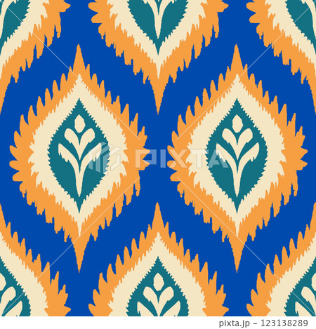 ethnic boho seamless pattern. traditional ornament with repeating motif. folk motif. folk motif. vector illustration. 123138289