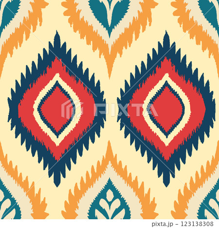 ethnic boho seamless pattern. traditional ornament with repeating motif. folk motif. folk motif. vector illustration. ethnic boho seamless pattern. traditional ornament with repeating motif. folk motif. folk motif. vector illustration. 123138308