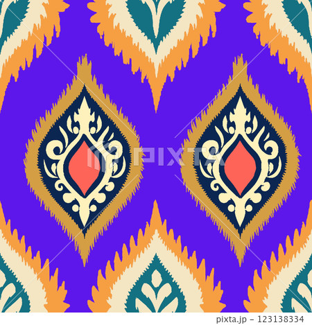 ethnic boho seamless pattern. traditional ornament with repeating motif. folk motif. folk motif. vector illustration. ethnic boho seamless pattern. traditional ornament with repeating motif. folk motif. folk motif. vector illustration. 123138334