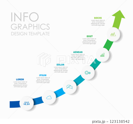 Infographic design template with place for your data. Vector illustration. 123138542