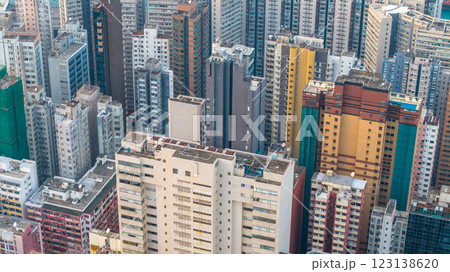 Jan 5 2025 View of Urban Residential Skyscrapers in a Densely, North Point Jan 5 2025 View of Urban Residential Skyscrapers in a Densely, North Point 123138620