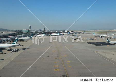 Passenger Jet at Airport Gate During Clear Daytime Dec 3 2024 123138682