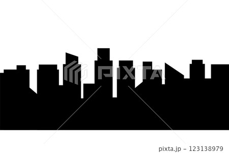 Building silhouette in city or capital with black color for illustration and element Building silhouette in city or capital with black color for illustration and element 123138979
