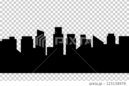 Building silhouette in city or capital with black color for illustration and element Building silhouette in city or capital with black color for illustration and element 123138979