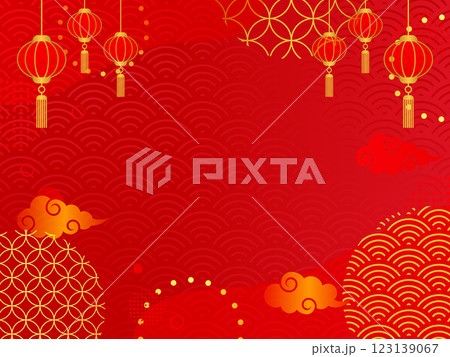 春節 new year 新年 バナー 背景 春節 new year 新年 バナー 背景 123139067
