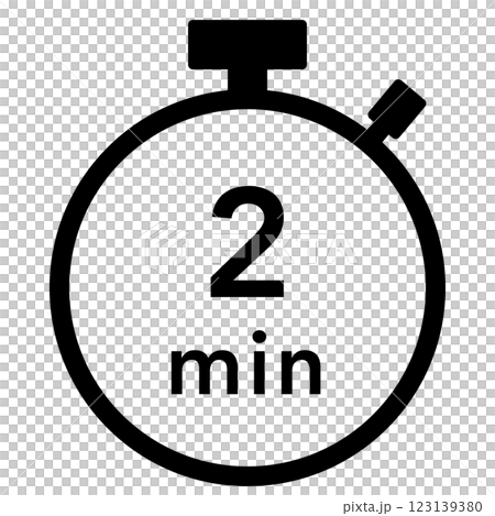 2 minute stopwatch icon 2 minute stopwatch icon 123139380