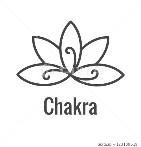 Zen Meditation Mandala Design Symbol Concept with Yoga Idea  123139619