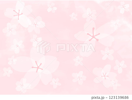 桜、花びら、春のイメージ素材 123139686