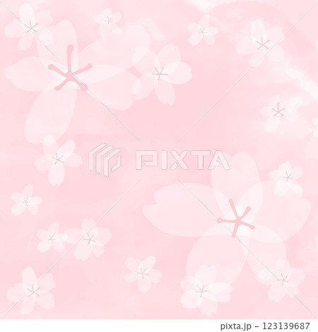 桜、花びら、春のイメージ素材 桜、花びら、春のイメージ素材 123139687