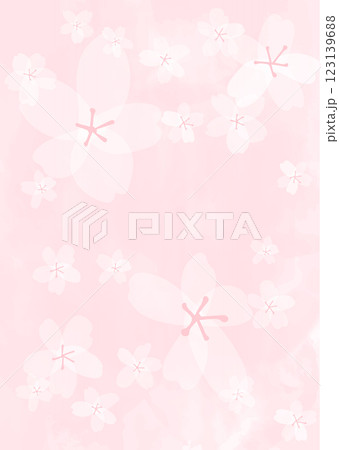 桜、花びら、春のイメージ素材 123139688