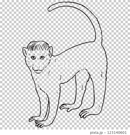 トクモンキーの線画 123140601