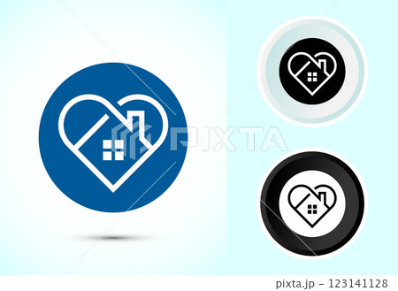 Home care icon design illustration, House care logo icon 123141128