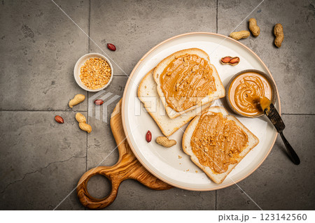 Peanut butter sandwiches 123142560
