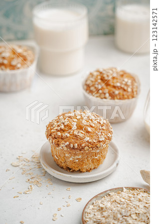 Home Baked Superfood Muffins 123142571