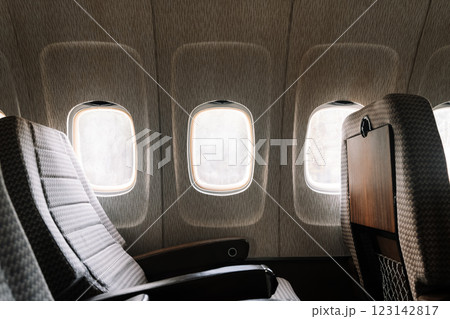 Airplane window seats. Flight, travel concept 123142817