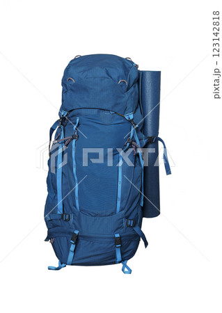 Hiking backpack isolated on white background  123142818