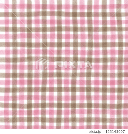 Pink Brown Gingham Check Hand Drawn Background Pattern Overlay Pink Brown Gingham Check Hand Drawn Background Pattern Overlay 123143007