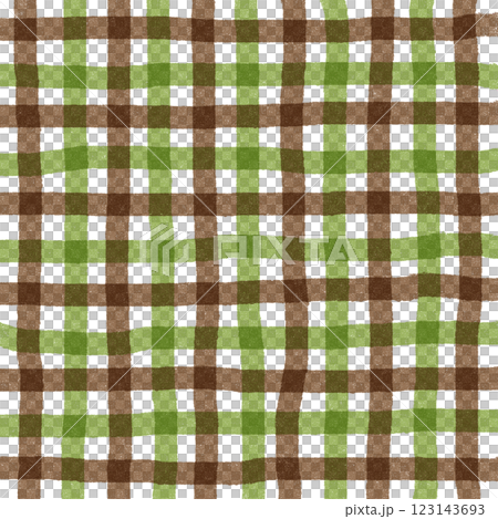 Green Brown Plaid Gingham Check Hand Drawn Background Pattern Overlay Green Brown Plaid Gingham Check Hand Drawn Background Pattern Overlay 123143693