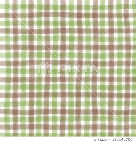 Green Brown Plaid Gingham Check Hand Drawn Background Pattern Overlay Green Brown Plaid Gingham Check Hand Drawn Background Pattern Overlay 123143700