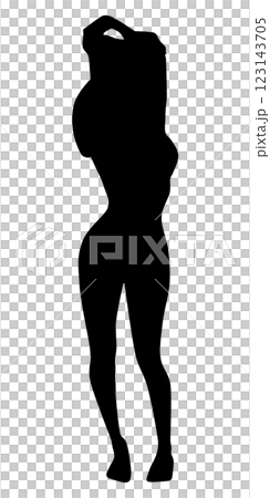 着替えのシルエット 着替えのシルエット 123143705